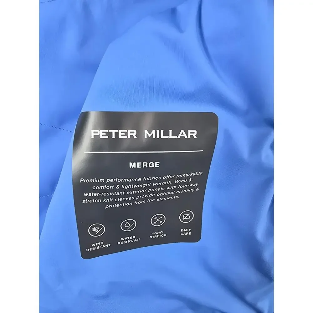 Peter‎ Millar Crown Sport Men’s XL Blue Full Zip Performance Jacket Golf NWT - Picture 10 of 10